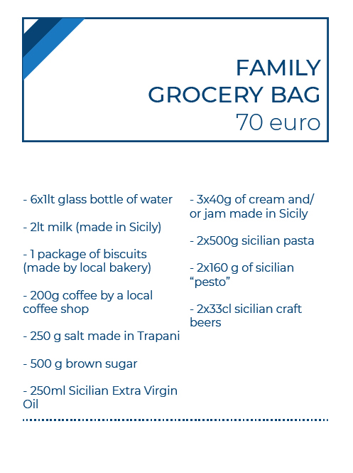 family grocery bag - Poseidon residence san vito lo capo